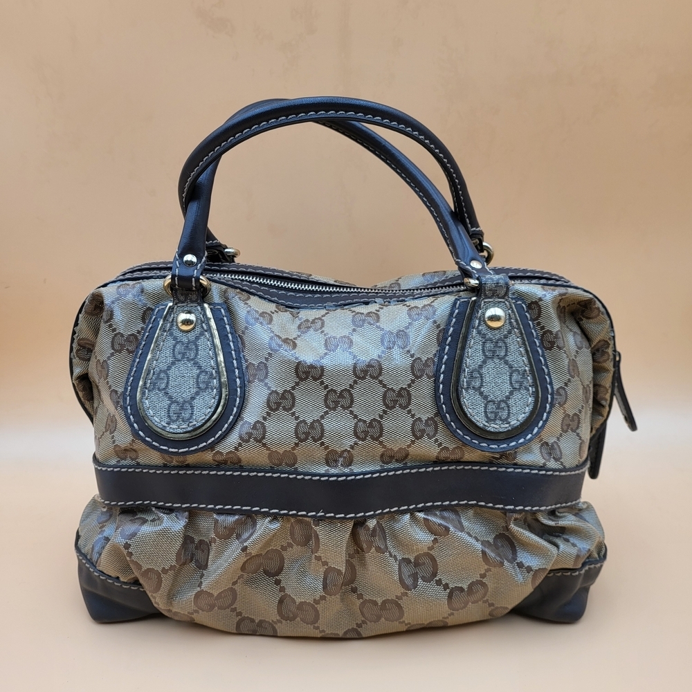 GUCCI GG Crystal Hand Bag Coated Canvas..Authentic..w/COA - Picture 6 of 17